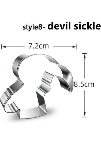 Stil8 Stili Ute Cadılar Bayramı Paslanmaz Çelik Bisküvi Dıy Kek Kalıbı Hayalet Kafatası Pişirme Çerez Kesici Araçları (Yurt Dışından)