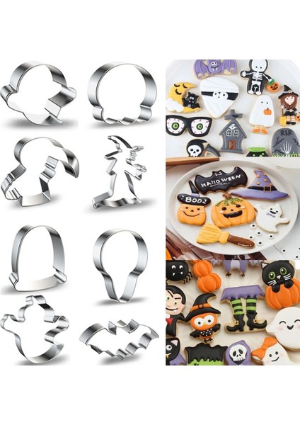Stil8 Stili Ute Cadılar Bayramı Paslanmaz Çelik Bisküvi Dıy Kek Kalıbı Hayalet Kafatası Pişirme Çerez Kesici Araçları (Yurt Dışından) fiyatları
