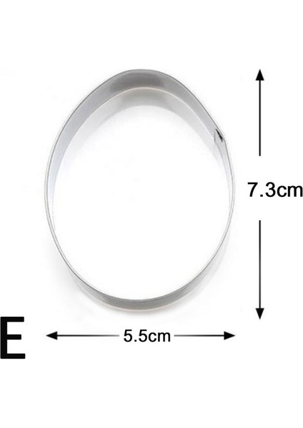 E Stili Yeni Tavşan Paslanmaz Çelik Kalıp Paskalya Yumurtası Kalıp Civciv Havuç Yumurtası 3D Çerez Kesici Dıy Pişirme Dekor Pasta Kalıp Araçları (Yurt Dışından)