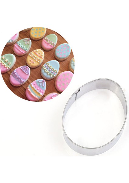 E Stili Yeni Tavşan Paslanmaz Çelik Kalıp Paskalya Yumurtası Kalıp Civciv Havuç Yumurtası 3D Çerez Kesici Dıy Pişirme Dekor Pasta Kalıp Araçları (Yurt Dışından) fırsatları