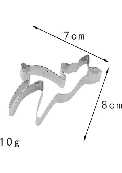 J Tarzı Elk Geyik Şekli Noel Kurabiye Kesici Fondan Damga Kek Kabartma Kurabiye Kalıbı Şeker El Sanatları Noel Pişirme Pasta Kesici (Yurt Dışından)