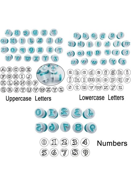 Sayı Stili Alfabe Numaraları Çerez Damga Kesici Kek Kalıbı Büyük Küçük Harf Gıda Sınıfı Plastik Fondan Kek Bisküvi Dıy Pişirme Kalıbı (Yurt Dışından)