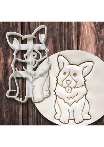 Yaci Shop C Stili Et Çerez Kesiciler Kalıp Corgi Köpek Şekilli Dıy Bisküvi Pişirme Aracı Çocuklar Için Sevimli Hayvan Çerez Damgası Mutfak Eşyaları Bakeware (Yurt Dışından)