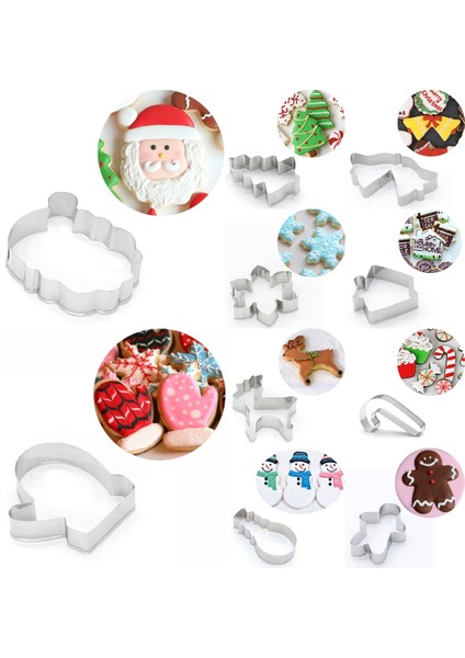1 Adet Çorap Stili Paslanmaz Çelik Bisküvi Kalıp Paskalya Çerez Kesici Pişirme Aracı Noel Tema Kar Tanesi Noel Baba Zencefilli Kurabiye Adam Kek Kalıbı (Yurt Dışından) modelleri