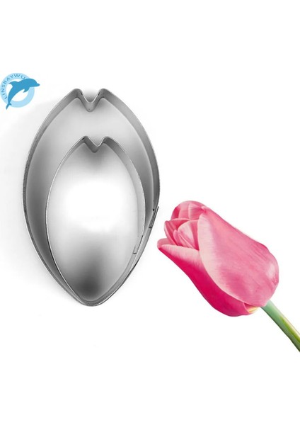 Lınsbaywuet Lale Petal Çiçek Kurabiye Kesici Kek Dekorasyon Araçları Fondan Kek Kalıp Bisküvi Kesici Pişirme Kurabiye Araçları (Yurt Dışından)