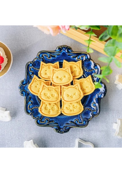 E1429 Stili Karikatür Yavru Bisküvi Kalıp Sevimli Çocuklar Dıy 3D Basma Kedi Kurabiye Kesici Ev Pişirme Araçları Fondan Pasta Şeker El Sanatları (Yurt Dışından) fiyatları