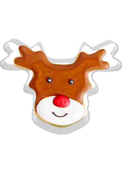 No.23 Tarzı Ristmas Kurabiye Kesici-Kar Tanesi, Şeker Kamışı, Yılbaşı Ağacı, Yıldız,zencefilli Bisküvi Fondan Kesiciler - Paslanmaz Çelik (Yurt Dışından)