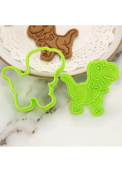 No8 Tarzı Ute Dinozor Kurabiye Kesiciler Karikatür Bisküvi Kalıp Kurabiye Kek Decoratiing Damga Mutfak Pişirme Aracı (Yurt Dışından) fırsatları