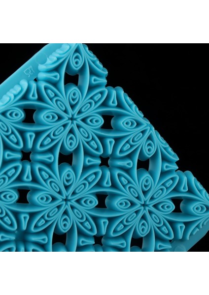 No.7 Tarzı 1 Adet Bpa Içermeyen Plastik Mavi Kek Embosser Kalıp Çok Şekilli Çiçek Çerez Kesici Kapitone Stencil Fondan Bisküvi Pişirme Araçları (Yurt Dışından)
