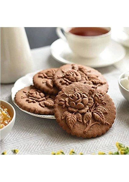 Sincap Tarzı Ahşap Zencefilli Kurabiye Damga Kalıbı Kek Kalıbı Dıy Ebeveyn-Çocuk Bisküvi Noel Gül Çiçek 3D Bisküvi Kabartma Pişirme Araçları (Yurt Dışından) modelleri