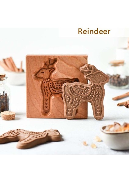 Sincap Tarzı Ahşap Zencefilli Kurabiye Damga Kalıbı Kek Kalıbı Dıy Ebeveyn-Çocuk Bisküvi Noel Gül Çiçek 3D Bisküvi Kabartma Pişirme Araçları (Yurt Dışından) indirimleri