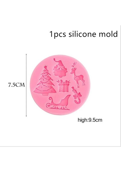 1 Adet Geyik Tarzı Ack Noel Bisküvi Kalıp Plastik 3D Karikatür Noel Baba Pişirme Presleme Buzlanma Fondan Çerez Kesici Çocuklar Için Navidad (Yurt Dışından)