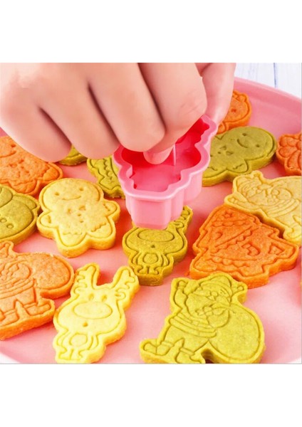 1 Adet Geyik Tarzı Ack Noel Bisküvi Kalıp Plastik 3D Karikatür Noel Baba Pişirme Presleme Buzlanma Fondan Çerez Kesici Çocuklar Için Navidad (Yurt Dışından) fiyatları