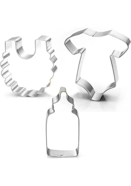 Şişe Stili Dıy Bebek Duş Şişesi Önlük Şekli Bisküvi Kurabiye Çikolata Kesici Fondan Besleme Noel Şişe Kek Kalıbı Pasta Mutfak Aracı (Yurt Dışından) fırsatları