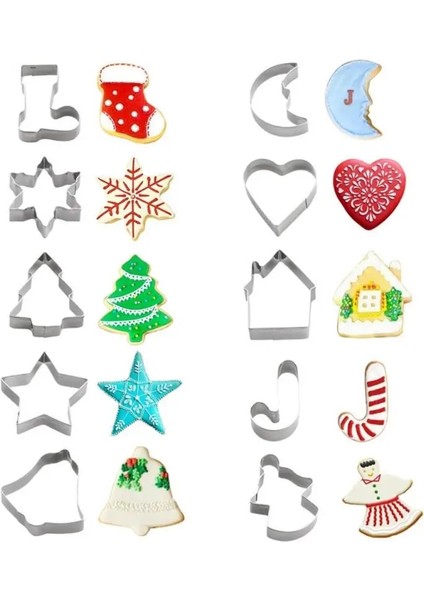 10 Adet Tarzı Et Noel Kurabiye Kesici Zencefilli Kurabiye Noel Ağacı Kalıp Noel Kek Dekorasyon Aracı Navidad Hediye Dıy Pişirme Bisküvi Moul (Yurt Dışından) indirimleri