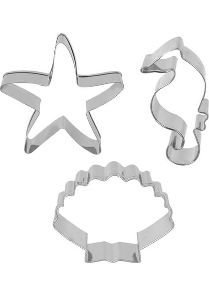 No.1 Tarzı Paslanmaz Çelik Çerez Kesici Bisküvi Kabuk Denizyıldızı Hipokampus Çerez Pulları Bakeware Bisküvi Kalıp Mermaid Parti Pişirme Aracı (Yurt Dışından)