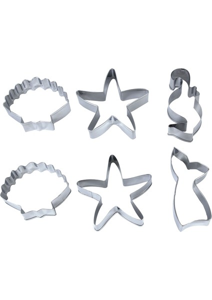 No.1 Tarzı Paslanmaz Çelik Çerez Kesici Bisküvi Kabuk Denizyıldızı Hipokampus Çerez Pulları Bakeware Bisküvi Kalıp Mermaid Parti Pişirme Aracı (Yurt Dışından) fırsatları