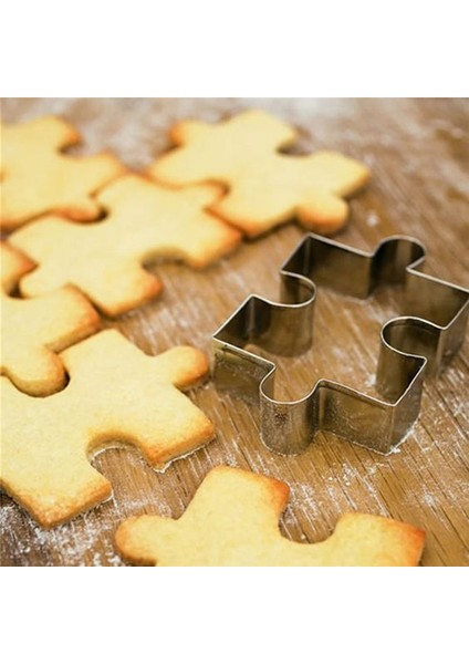 Ristmas Kurabiye Şekli Paslanmaz Çelik Kurabiye Kesici Bulmaca Dıy Bisküvi Kalıbı Tatlı Bakeware Kek Kalıbı Kurabiye Damgası Fondan (Yurt Dışından) fiyatları