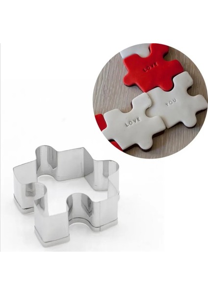 Ristmas Kurabiye Şekli Paslanmaz Çelik Kurabiye Kesici Bulmaca Dıy Bisküvi Kalıbı Tatlı Bakeware Kek Kalıbı Kurabiye Damgası Fondan (Yurt Dışından) fırsatları