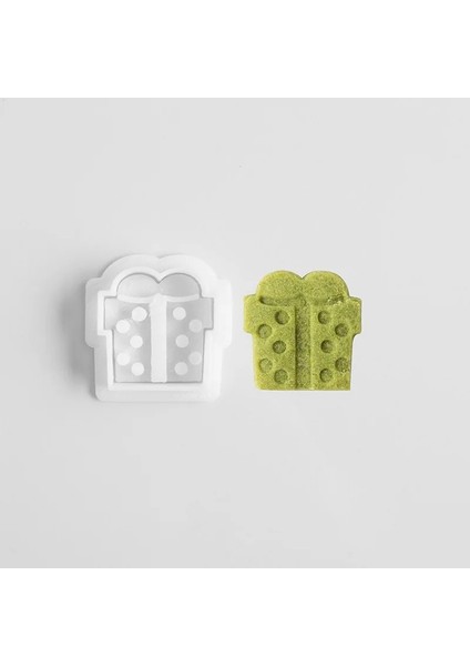 02-Hediye Tarzı Mini Karikatür Ağacı Şekilli Kurabiye Kabartma Kalıbı Fondan Bisküvi Kesici Kalıp Ev Presleme Kek Dekorasyon Aracı Çerez Damgası (Yurt Dışından)