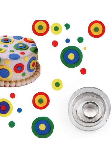 5 Adet Tarzı Ake Yüzük Kalıp Paslanmaz Çelik Yuvarlak Daire Çerez Mousse Kesici Mini Kek Yüzük Kek Sakız Yapıştır Kalıp Dıy Düğün Pastası Araçları (Yurt Dışından) fırsatları