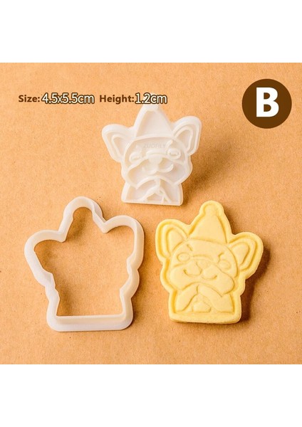 B Tarzı Yeni Et Sevimli Bulldog Köpek Şekilli Kurabiye Kesiciler Kalıp Bisküvi Pişirme Aracı Mutfak Eşyaları Bakeware Çocuklar Için Dıy Aracı El Kalıp (Yurt Dışından) fiyatları