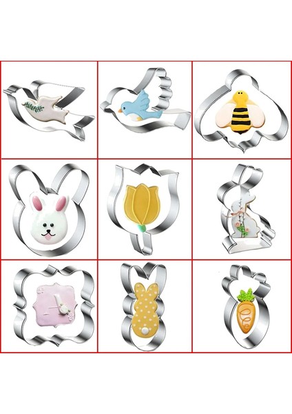 A-17 Tarzı Çerez Kesici Kalıp Paskalya Lale Şekerleme Ekipmanları Pasta Kalıpları Kek Pişirme Mutfak Aletleri Aksesuarları Alet Kek Kalıbı (Yurt Dışından) fiyatları