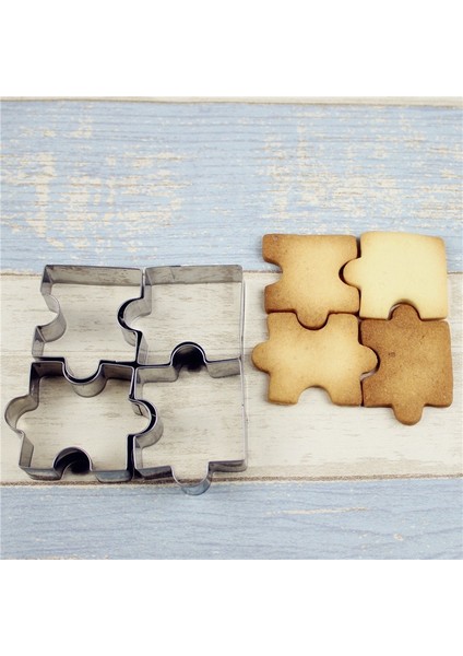 Gösterildiği Gibi Stil Et Bisküvi Kalıp Paslanmaz Çelik Yapboz Parçası Çerez Kesici Kek Çerçeve Kalıp Pastacılık Fondan Şeker Vc Için Pişirme Araçları (Yurt Dışından)