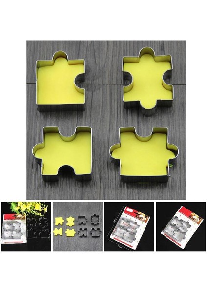 Gösterildiği Gibi Stil Et Bisküvi Kalıp Paslanmaz Çelik Yapboz Parçası Çerez Kesici Kek Çerçeve Kalıp Pastacılık Fondan Şeker Vc Için Pişirme Araçları (Yurt Dışından) fiyatları