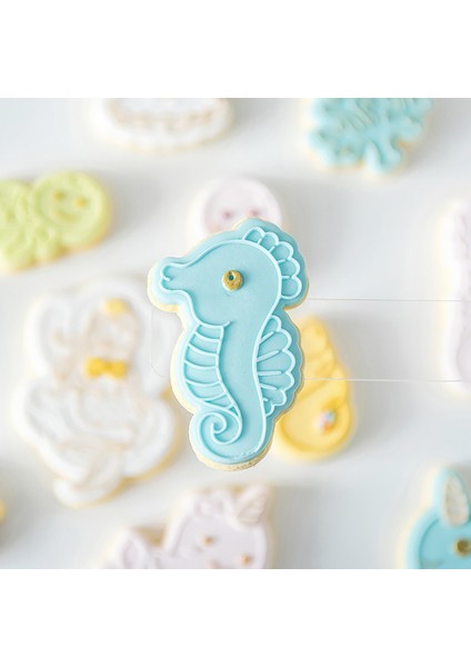 Kabuklu Kesici Kalıp Stili Sevimli Karikatür Deniz Hayvanı Deniz Kızı Çerez Piston Kesiciler Fondan Kek Kalıbı Bisküvi Sugarcraft Kek Dekorasyon Araçları Kurabiye Damgası (Yurt Dışından) fırsatları