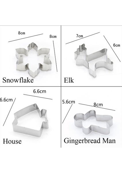 1 Adet Tek Çan Stili Ristmas Çerez Kesici Paslanmaz Çelik Bisküvi Kalıbı Noel Tema Kar Tanesi Noel Baba Zencefilli Kurabiye Adam Kek Kalıbı Pişirme Aracı (Yurt Dışından) modelleri