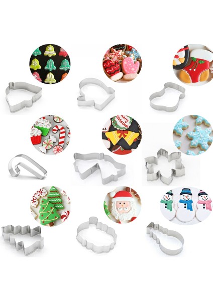 1 Adet Tek Çan Stili Ristmas Çerez Kesici Paslanmaz Çelik Bisküvi Kalıbı Noel Tema Kar Tanesi Noel Baba Zencefilli Kurabiye Adam Kek Kalıbı Pişirme Aracı (Yurt Dışından) indirimleri