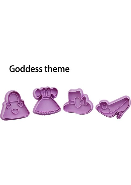 Tanrıça Tarzı 12 Stil Karikatür Çerez Kesici 3D Karikatür Çerez Damgası Abs Plastik Pişirme Kalıbı Çerez Dekorasyon Araçları Diy Dekorasyon Aracı (Yurt Dışından)