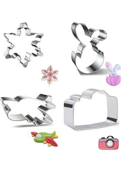 R Stili Çerez Kesici 3D Paslanmaz Çelik Fondan Bisküvi Stencil Pişirme Kalıp Hayalet Dıy Bisküvi Damga Kek Dekorasyon Fondan (Yurt Dışından) fiyatları