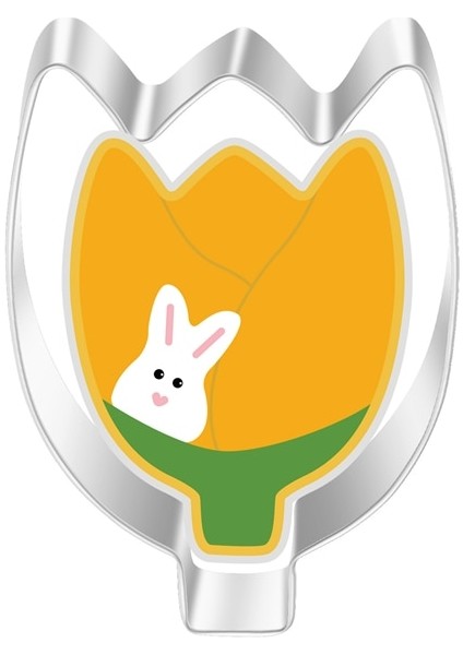 Stil K Stili Paskalya Çerez Kesici Paslanmaz Çelik Kalıp Çiçek Kelebek Civciv Havuç Yumurtası Bunny Yüz Tavşan Lale Paskalya Kesici Fondan Kalıp (Yurt Dışından)