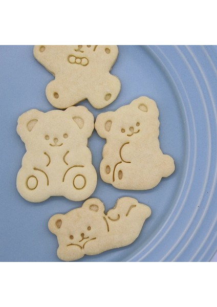 Ba-42 Tarzı Kurabiye Kalıbı Sevimli Karikatür Ayı Kurabiye Bisküvi El Damgası Basın Kalıbı Çerez Kesici Pişirme ve Pastacılık Araçları Mutfak Aletleri (Yurt Dışından) fiyatları