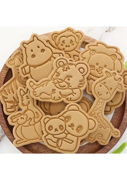 No.5 Tarzı Dıy Çerez Kesiciler Kek Dekorasyon Araçları Plastik Sevimli Hayvan Şekli 3D Basılabilir Bisküvi Kalıbı Çerez Damgası Pasta Pişirme Kalıbı (Yurt Dışından)