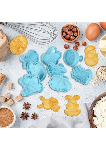 Açık Sarı Stil 1 Takım Paskalya Kurabiye Kalıbı Sevimli Çocuk El Yapımı Tavşan Kelebek Yumurta Kek Kabartma Kalıp Mutfak Aperatif Pişirme Aracı Paskalya Partisi Dekoru (Yurt Dışından) modelleri