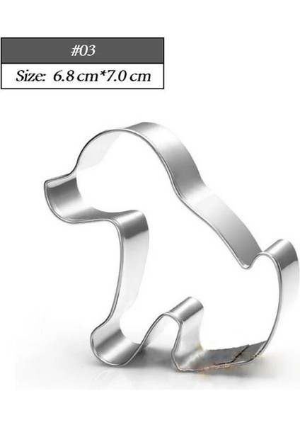 No.3 Tarzı 6 Stilleri Metal Pet Köpek Kemik Pençe Çerez Kesici Kalıp Dıy Fondan Sugarcraft Pasta Bisküvi 3D Pişirme Kalıp Kek Dekorasyon Araçları (Yurt Dışından)