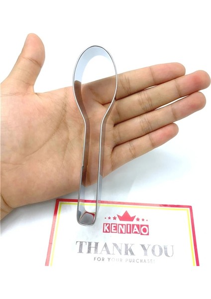 Kenıao Kaşık Kurabiye Kesici - 3 x cm - Çay Partisi Bisküvi Fondan Ekmek Sandviç Kalıbı - Paslanmaz Çelik (Yurt Dışından) fiyatları