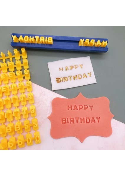 Alfabe, Sayı, Mektup Kil Damgası Impress Embosser Set, Kurabiye Basın Pulları, Baskı Adı Seramik Çömlek Araçları (Yurt Dışından)