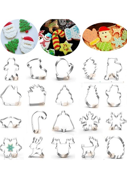 Ayak Çorap Stili Atisserie Reposteria Noel Geyiği Ağacı Yaprakları Metal Kurabiye Kesiciler Noel Topları Fondan Kek Dekoru Kek Bisküvi Kalıbı (Yurt Dışından) fiyatları