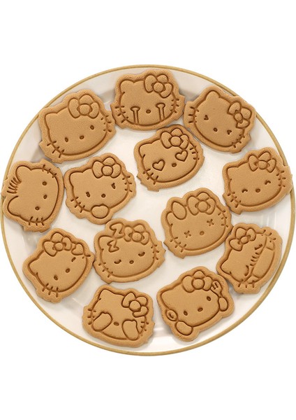 Koyu Gri Tarzı Sevimli Kitty Mouse Kurabiye Kesici Plastik Bisküvi Pişirme Meyve Bıçağı Mutfak Kek Kalıbı Araçları Kabartma Baskı (Yurt Dışından)