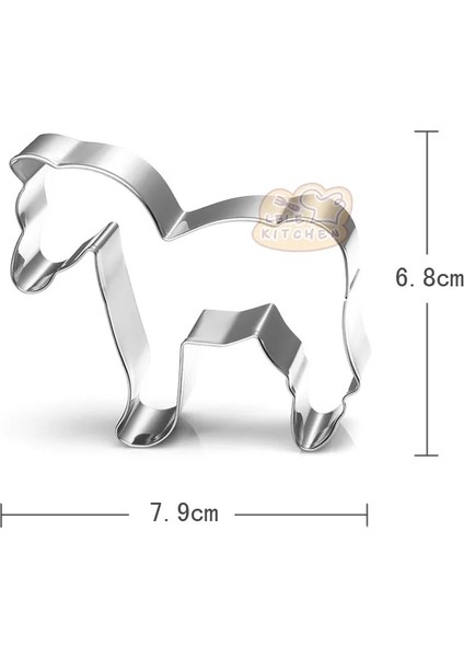 H321 Stili 3D At Çerez Kesici Paslanmaz Çelik Hayvan Kurabiye Araçları Pişirme Aksesuarları H331 (Yurt Dışından) modelleri