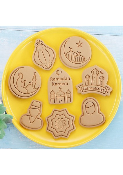 8 Adet Tarzı Eid Mubarak Çerez Damga Kesiciler Islam Müslüman Bisküvi Kabartmalı Kalıp Yıldız Ay Islam Yıldız Fener Camii Ramazan Süslemeleri (Yurt Dışından) modelleri