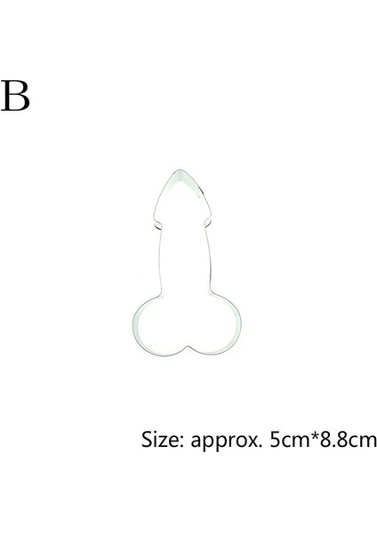 B Tarzı Paslanmaz Çelik Bezelye Çerez Kesici Fondan Kek Dekoratif Mutfak Bisküvi Pişirme Kalıp Aracı (Yurt Dışından)