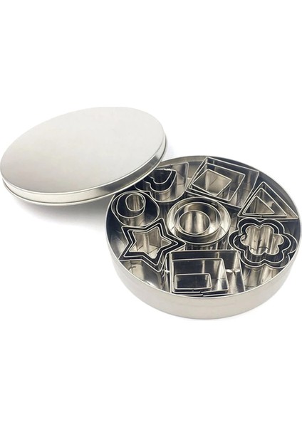 Mini Kurabiye Kesici Şekiller Seti - Pasta Hamuru Pasta Kabuğu Meyve Çiçeği Kalp Yıldızı Geometrik Şekilleri Kesmek Için 24 Küçük Kalıp (Yurt Dışından)
