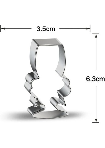 Şarap Kadehi 2 Tarzı 1 Adet Düğün Şarap Cam Şampanya Şişesi Metal Çerez Kesici Fondan Kek Dekor Bisküvi Çikolata Kalıp Pasta Araçları (Yurt Dışından) modelleri