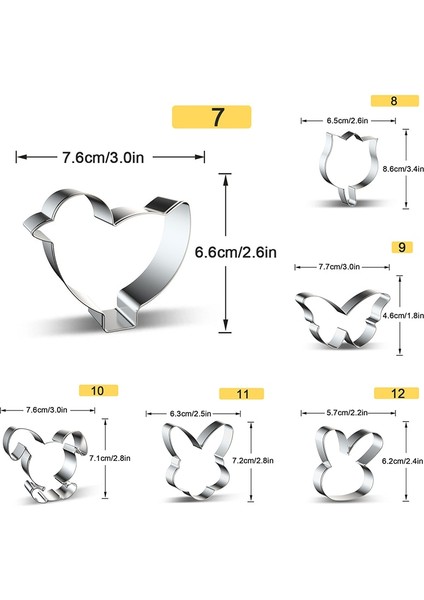 No.10 Tarzı 1 Parça Paslanmaz Çelik Kurabiye Kesiciler Paskalya Bisküvi Kalıbı Tavşan Mutfak Kek Pişirme Pasta Araçları (Yurt Dışından) indirimleri