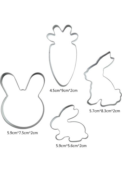 A02 Stili 1 Adet Mutlu Paskalya Yumurtası Tavşan Paslanmaz Çelik Kalıp Paskalya Yumurtası Kalıp 3D Çerez Kesici Dıy Pişirme Dekor Pasta Modelleme Araçları (Yurt Dışından) fiyatları